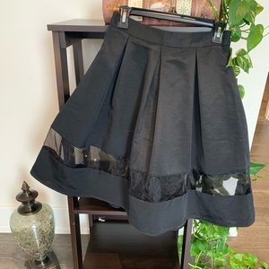 EXPRESS *Brand New* Pleated Skirt w/ Sheer Cutout